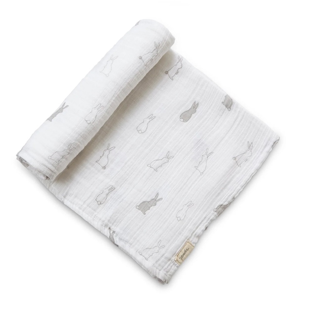 PEHR bunny Organic Cotton Muslin Swaddle